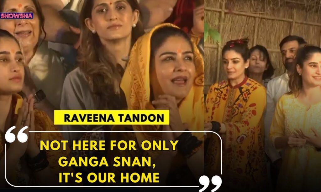 Raveena Tandon & Rasha Thadani Seek Spiritual Blessings At Mahakumbh, Call It 'Home' | WATCH