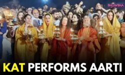 Katrina Kaif Performs Aarti At Maha Kumbh With Raveena Tandon &Daughter Rasha | WATCH