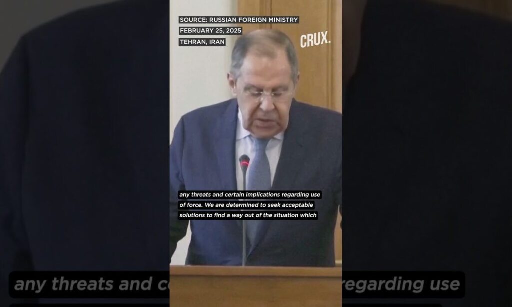 “Diplomacy on Table” Russia's Lavrov Aligns With Iran on Nuke Programme