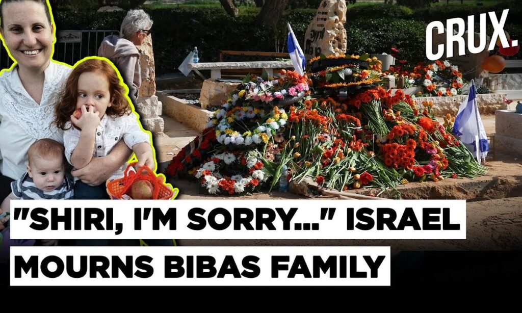 "Couldn't Protect You" Yarden Bibas Apologises At Funeral Of Slain Wife Shiri, Sons Kfir and Ariel