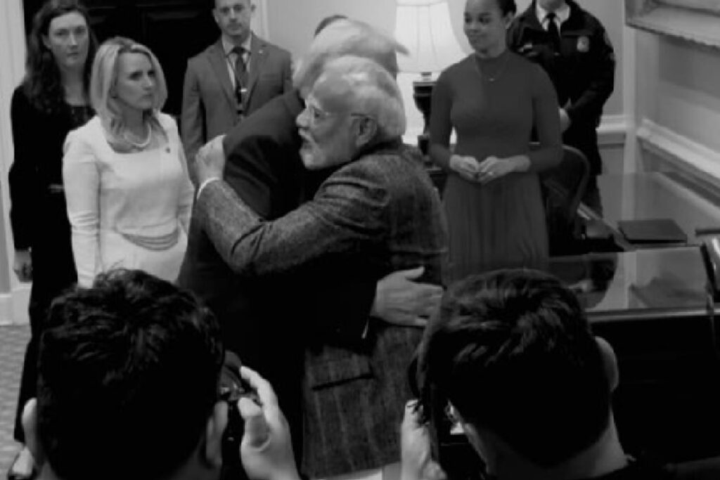 ‘Missed You A Lot’: US President Donald Trump Hugs PM Modi, Gifts Him A Book