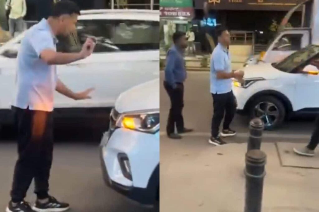 Former Cricketer Rahul Dravid's Car Collides With Goods Auto In Bengaluru | Video