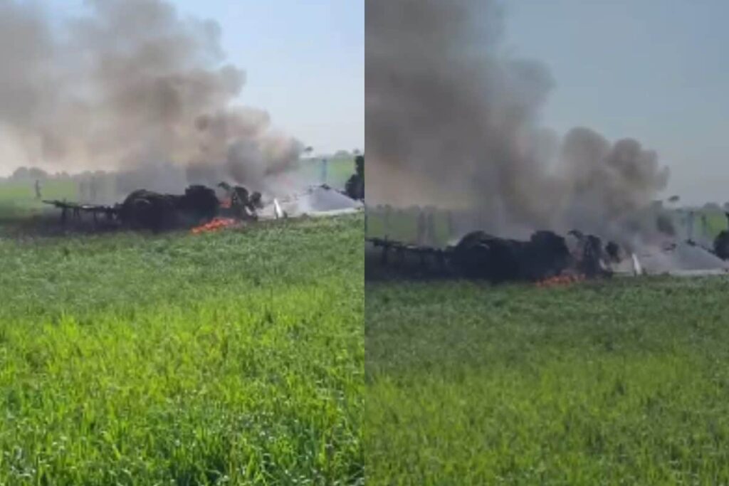 IAF's Aircraft Crashes In Madhya Pradesh's Shivpuri, Pilots Injured