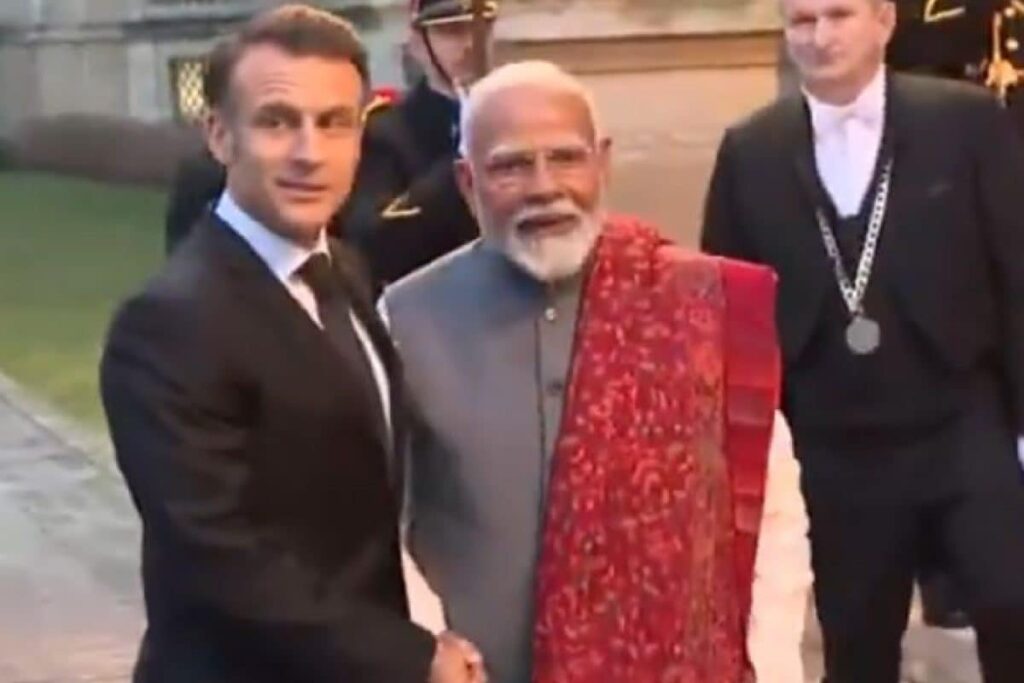 PM Modi Gifts Exquisite Dokra Artwork To President Macron, Silver Hand-Engraved Mirror To French First Lady