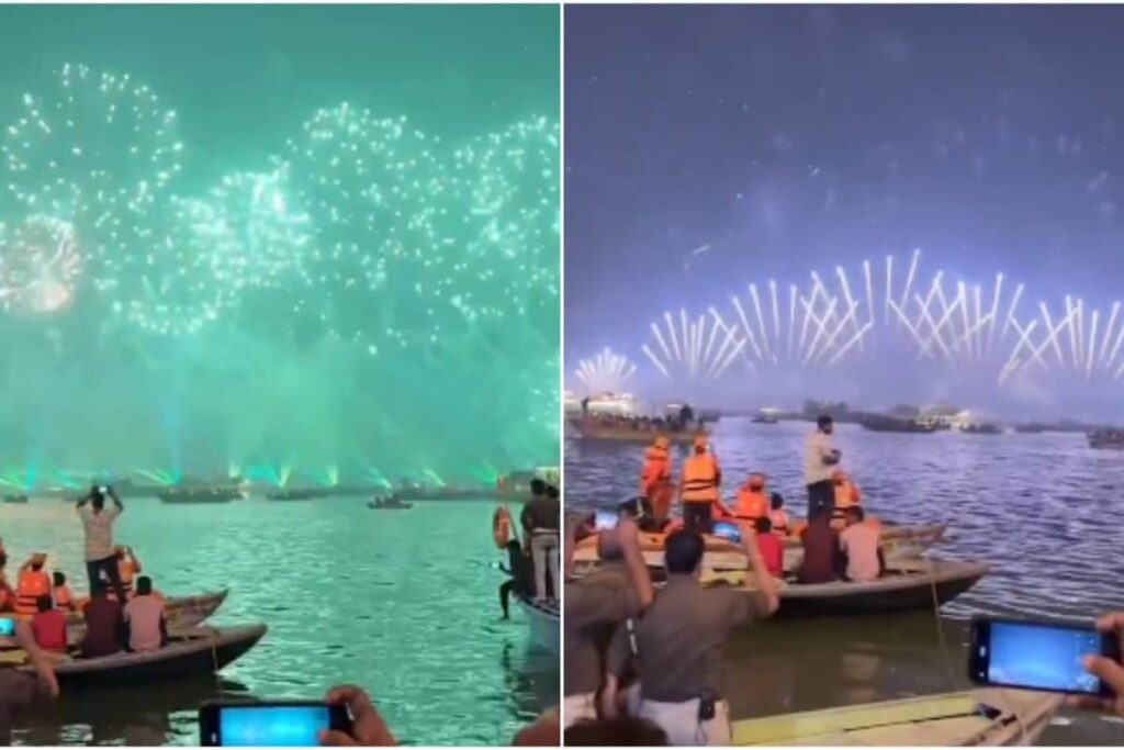 Mahakumbh 2025: Spectacular Fireworks Display Over Sangam Marks End Of Grand Festival | Watch