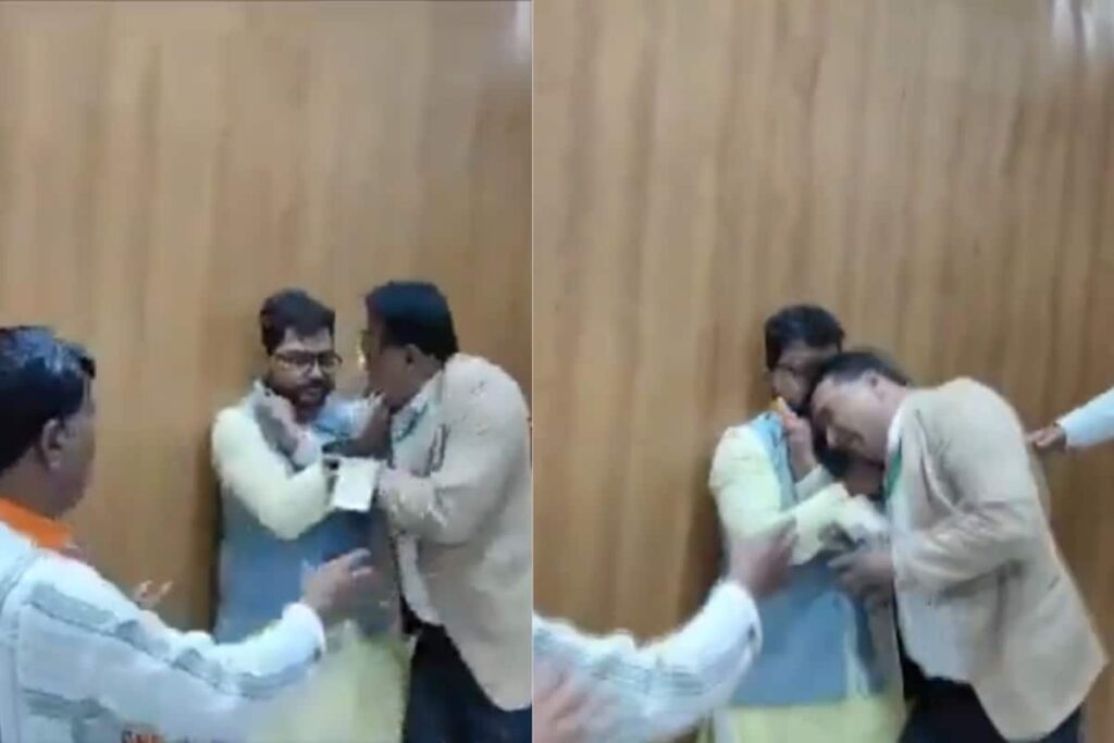 Rajasthan BJP Leaders Grab Each Other's Collars, Exchange Blows During Party Meeting | Video