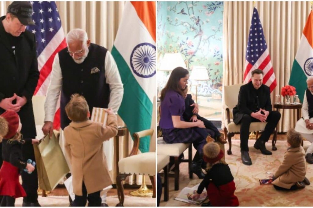 PM Modi Gifts Top Indian Classic Books To Elon Musk's Children During US Visit