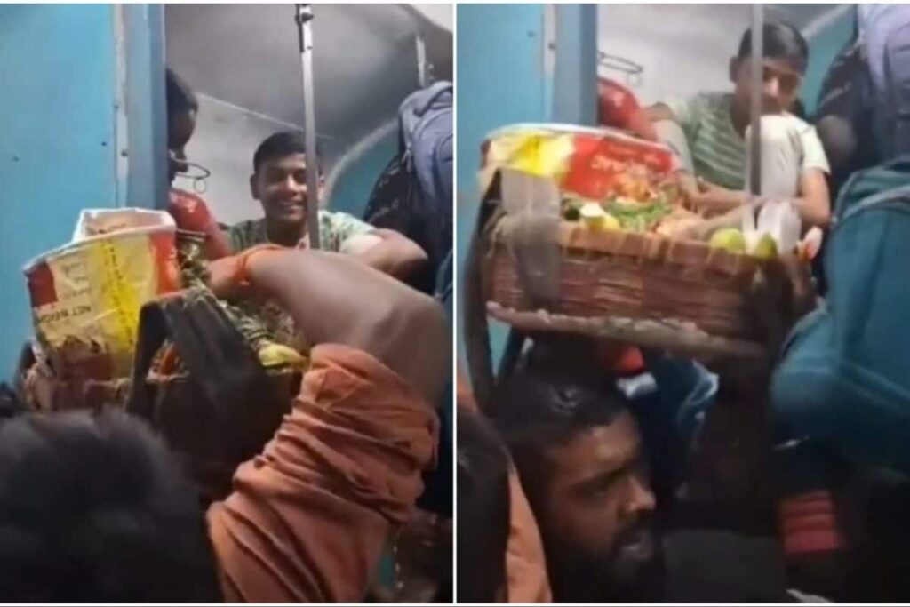 Viral Video Shows Vendor Harassed On Crowded Train, Internet Asks 'Heading To Kumbh To Wash Sins?'