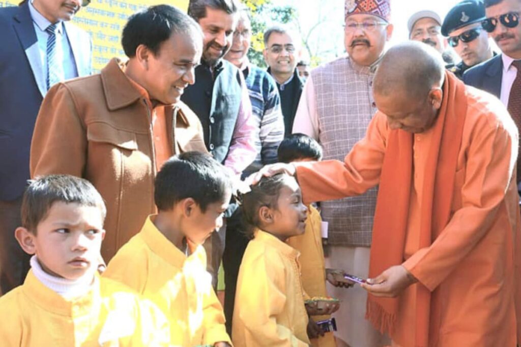 Yogi Adityanath Visits His First School, Asks Students To Utilise Upgraded Infra