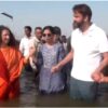 Isha Ambani Takes Holy Dip At Maha Kumbh, Offers Prayer At Triveni Sangam | Watch