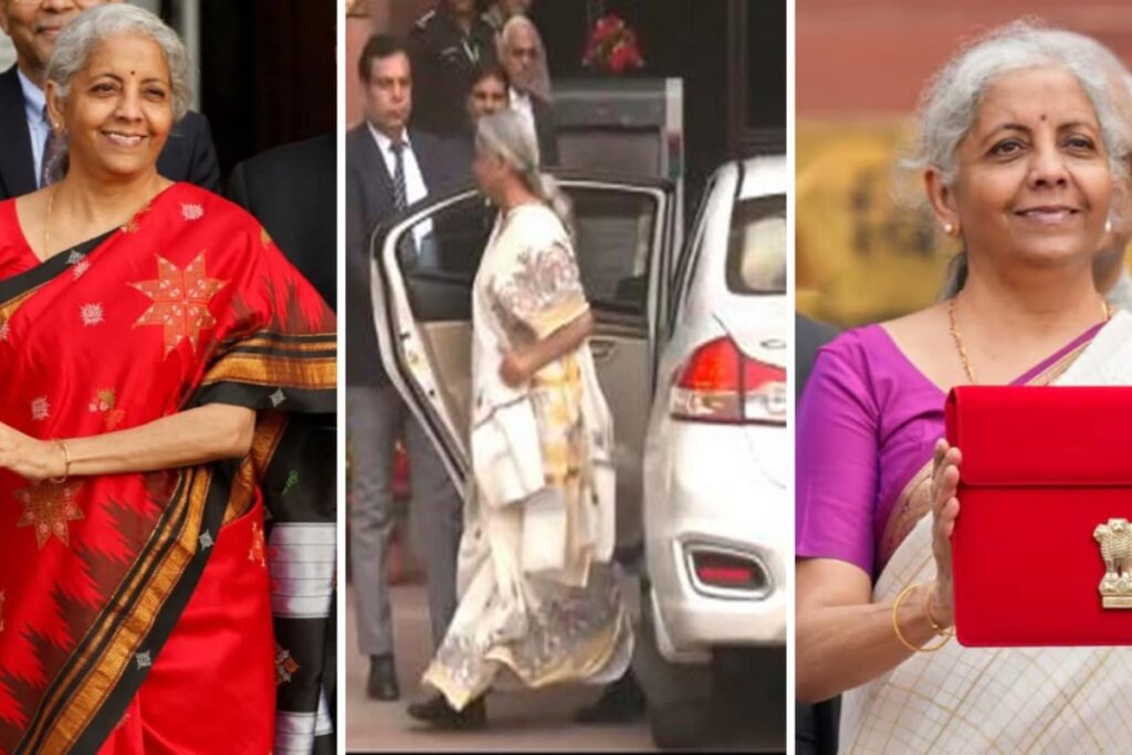 Nirmala Sitharaman Budget Day Saree: FM Chooses Elegant White Saree With Intricate Golden Work For Budget 2025 