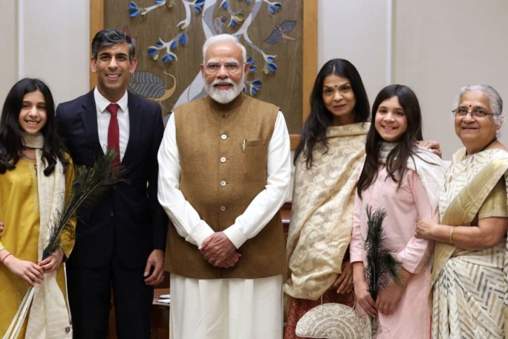 PM Modi Meets Former UK PM Rishi Sunak And His Family, Calls Him 'Great Friend Of India'