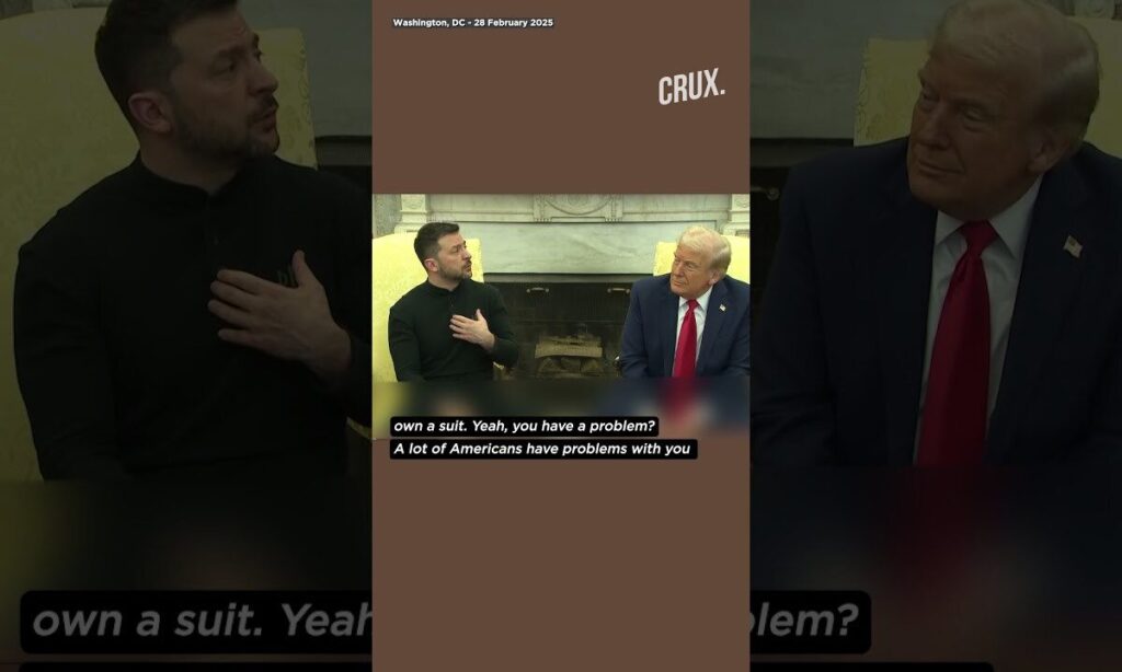 Why Doesn't Zelensky Wear Suit Ukrainian President Responds To Reporter's Question On Outfit  Trump