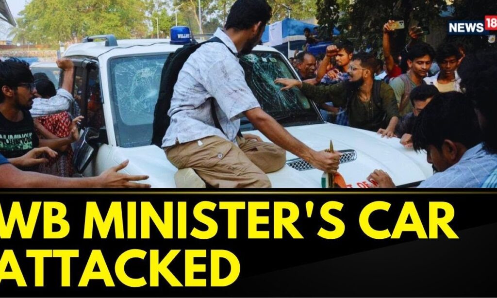 West Bengal Education Minister's Car Attacked At Jadavpur University | Students Injured | Kolkata