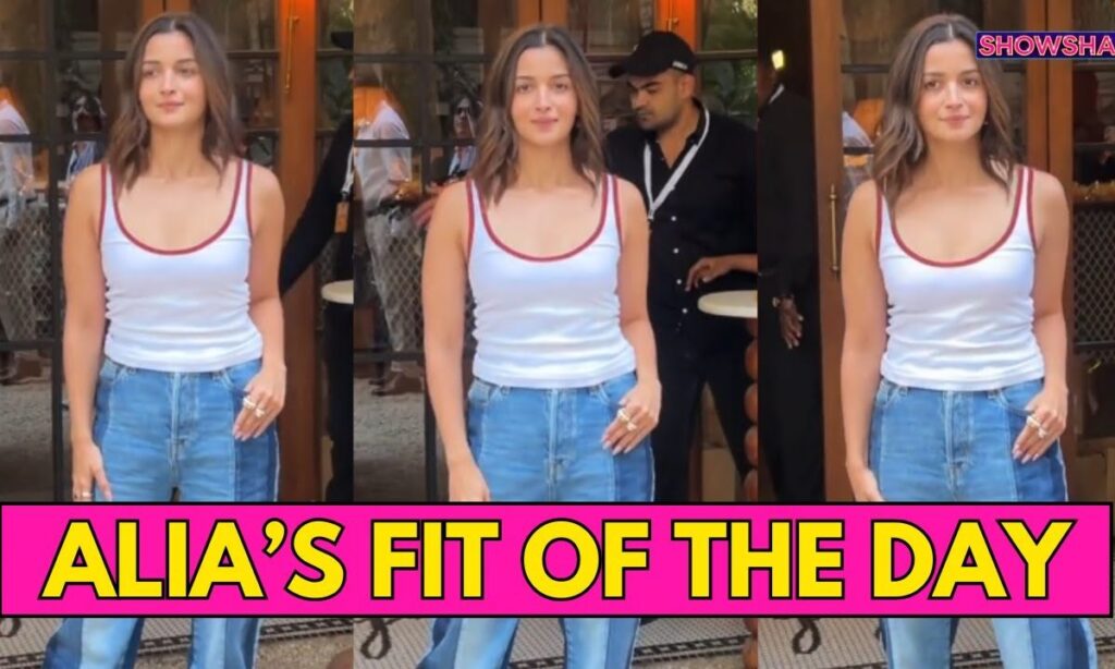 Alia Bhatt Makes A Casual Tank Top & Loose Denim Look Like High Fashion | WATCH