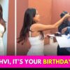 Birthday Girl Janhvi Kapoor Is All Smiles As She Cuts The Cake With The Paps & Her Fans I WATCH