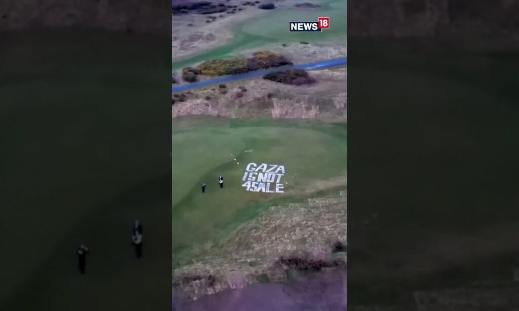 Trump's Scottish Golf Resort Vandalised With Pro-Palestine Graffiti | Donald Trump | N18S