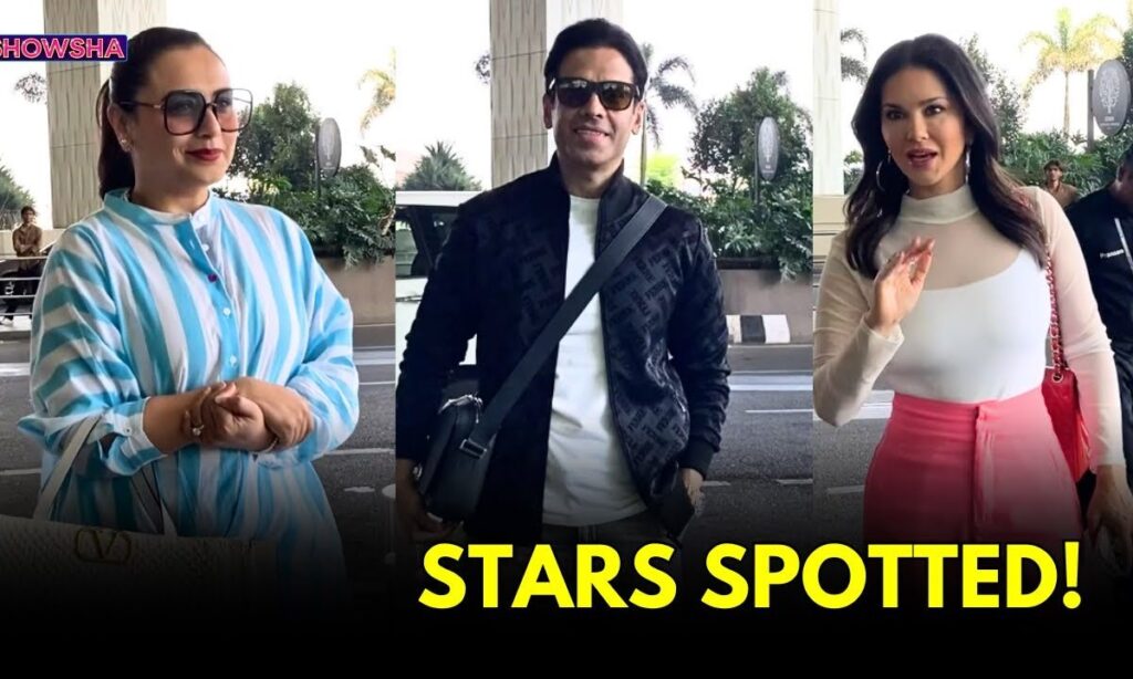 Rani Mukerji, Sunny Leone & Tusshar Kapoor Are All Smiles As They Get Papped At The Airport I WATCH