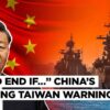 China's "Noose and Sword" Warning Spooks Taiwan, Xi Sends Record Jets & Balloons Across Strait