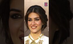 Kriti Sanon Looks Elegant In Indo-Western Fusion Outfit With Gold Jewelry At IIFA 2025 | N18S