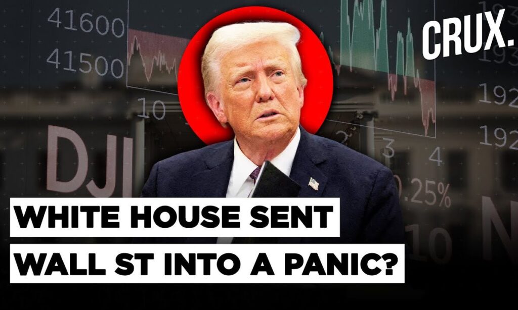 US Stocks Plunge Amid Trump Tariffs And Trade War, White House Pushes Back Against Recession Talks