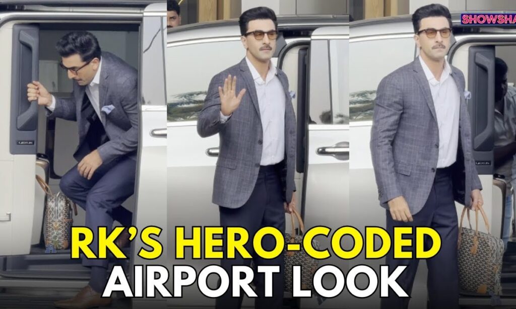 Ranbir Kapoor Exudes Classic Bollywood Hero Vibes In His Dapper Airport Look | WATCH