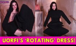 Uorfi Javed Debuts Rotating Dress, Challenges Paps To Click The Perfect Pic I WATCH