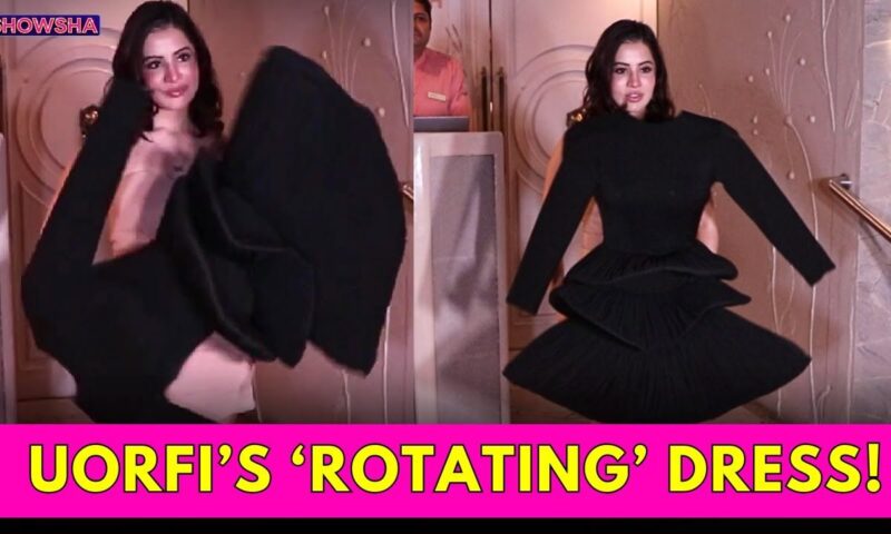 Uorfi Javed Debuts Rotating Dress, Challenges Paps To Click The Perfect Pic I WATCH