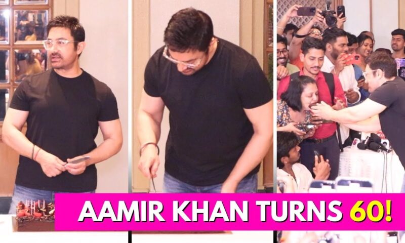 Aamir Khan At 60: Mr Perfectionist Cuts A Huge Cake With His Fans On His Birthday Eve I WATCH