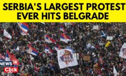 Serbia Protest  | Thousands Protest Against Serbian Govt In Belgrade | Belgrade | News18 | N18G