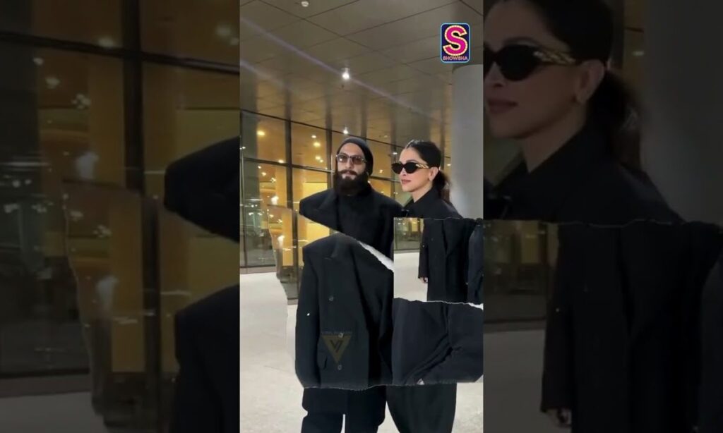 Deepika Padukone And Ranveer Singh Slay In Black For Their Airport Look | N18S #shorts #viral