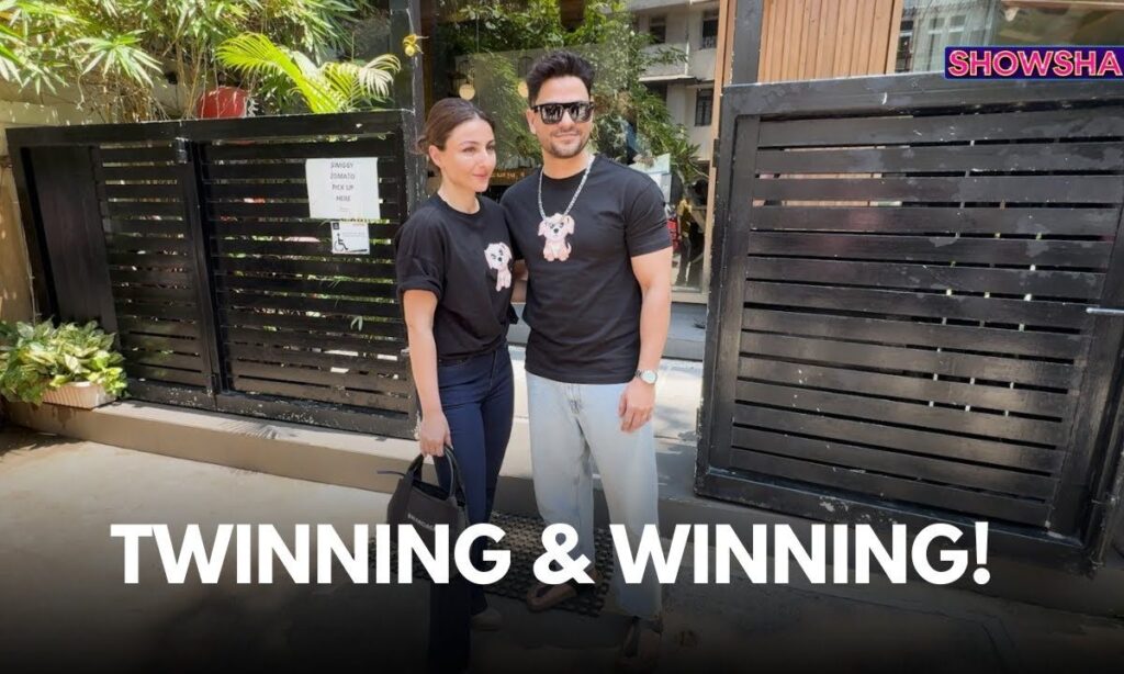 Soha Ali Khan & Kunal Khemu Set Couple Goals As They Twin In Stylish Black T-shirts | WATCH