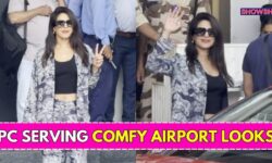 Priyanka Chopra Serves Ultimate Airport Fashion Goals In Chic Printed Co-Ord Set & We're Obsessed