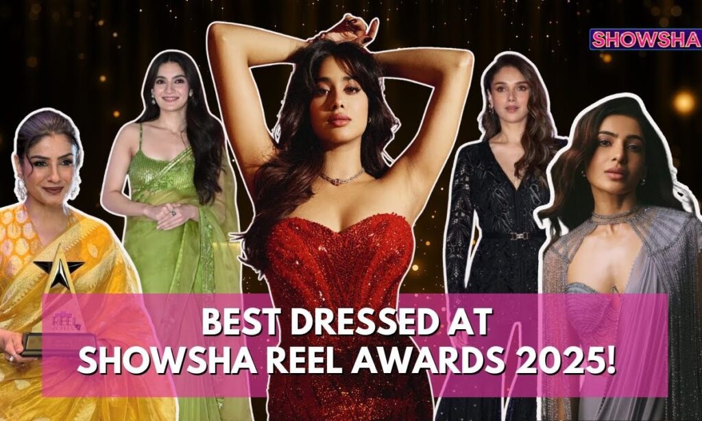 From Janhvi Kapoor, Samantha To Raveena Tandon: Best Dressed Celebs At Showsha Reel Awards 2025!