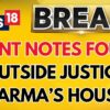 Burnt Currency Notes Found Outside Justice Varma's Residence | Exclusive Ground Report | News18