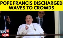 Pope Francis Leaves Hospital After Five-week Stay, Makes First Public Appearance | News18 | N18G