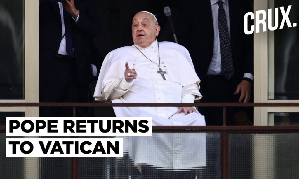 Pope Francis Returns to Vatican, Makes First Public Appearance After Battling Pneumonia for Weeks