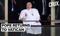 Pope Francis Returns to Vatican, Makes First Public Appearance After Battling Pneumonia for Weeks