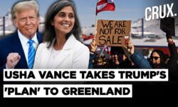 "Highly Aggressive" Greenland Fumes Ahead Of US Second Lady Usha Vance's Visit Amid Trump Takeover