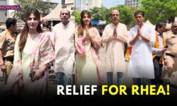 Rhea Chakraborty Visits Siddhivinayak Temple With Family After Getting A Clean Chit In SSR Case