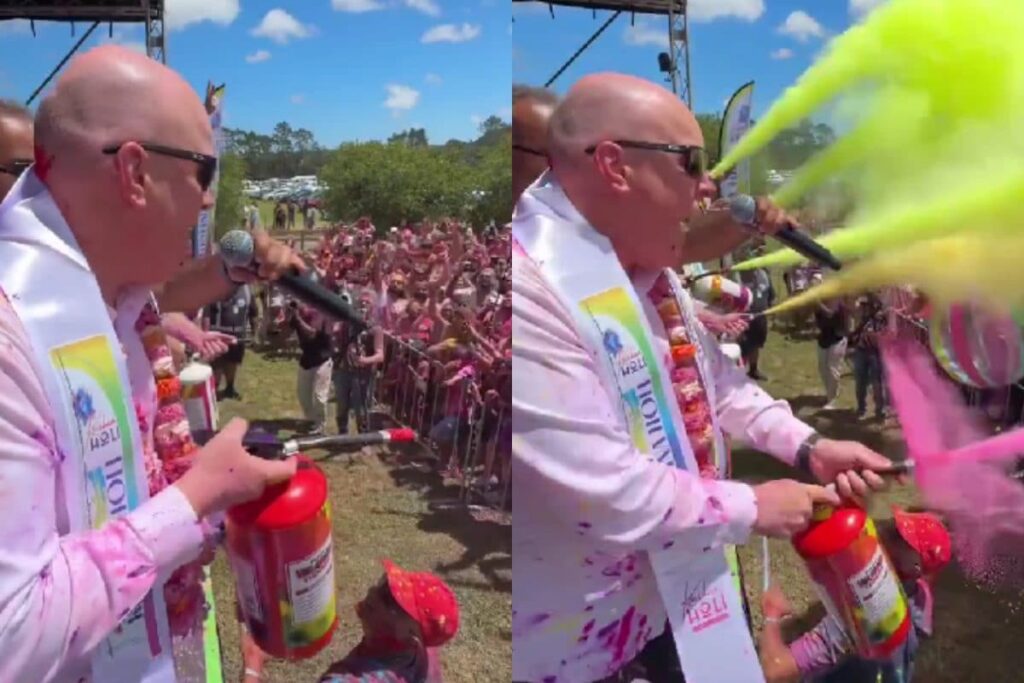 Happy Holi 2025 LIVE: Watch New Zealand PM, A 'Big Fan Of India', Play With Colours; Amit Shah Greets