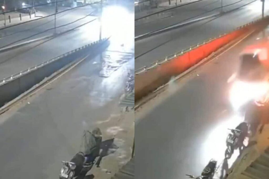 Maharashtra Man Rams Car Into 10 Vehicles After He Suffers Heart Attack, Chilling Video Surfaces