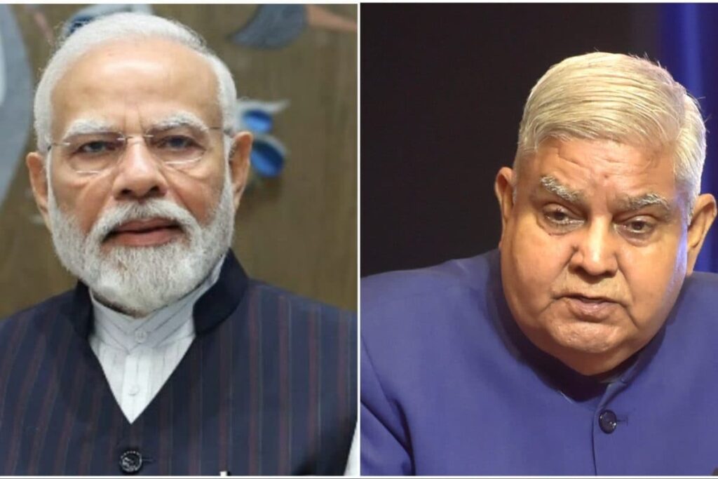 'Pray For His Good Health, Speedy Recovery': PM Modi Visits Vice President Dhankhar At AIIMS