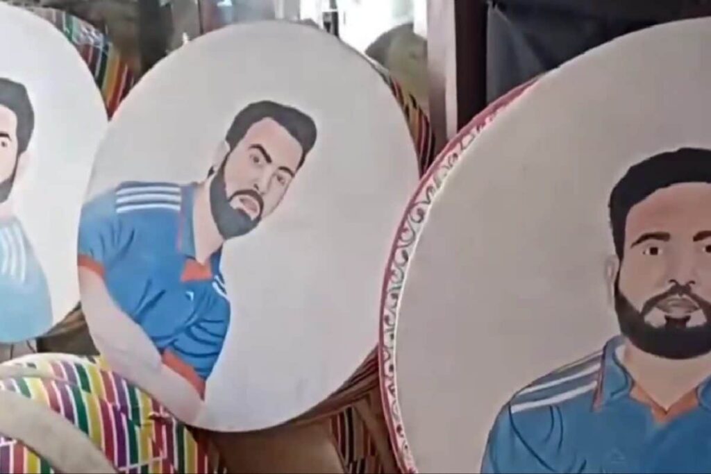 Drums Featuring Indian Cricketers Being Sold At Rajasthan Market Ahead Of Champions Trophy Final | Watch