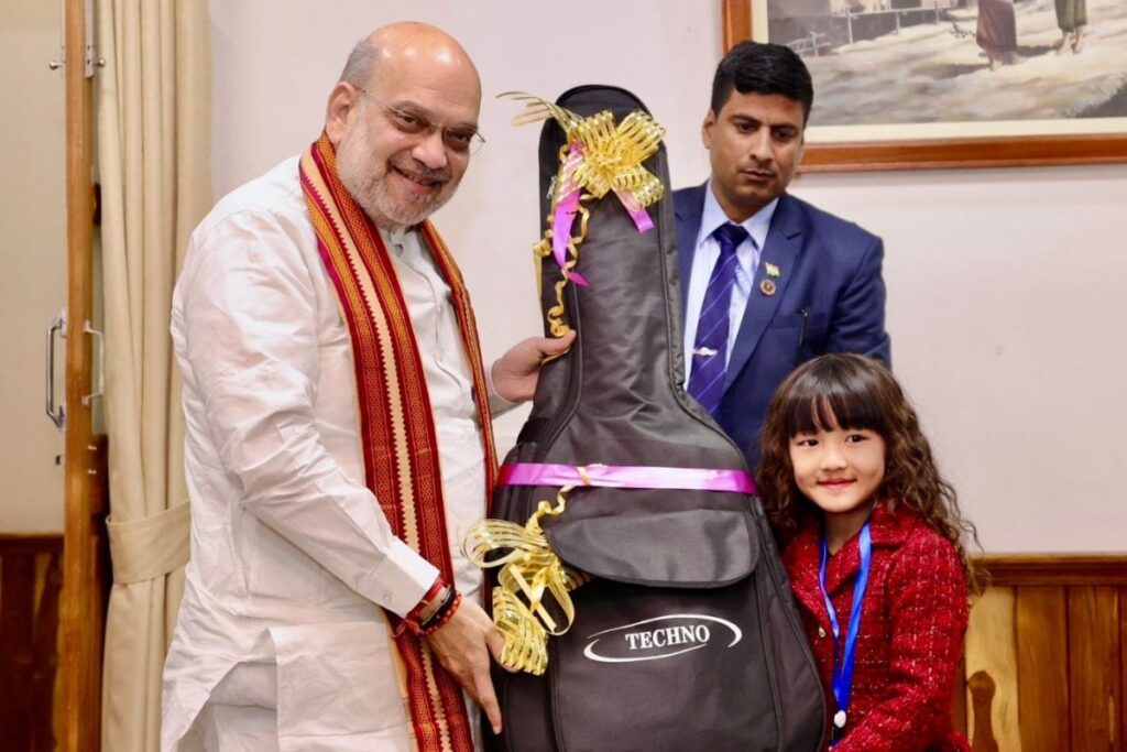 ‘Love For Bharat Unites Us All’: Amit Shah Gifts Guitar To Mizoram's ‘Wonder Kid’