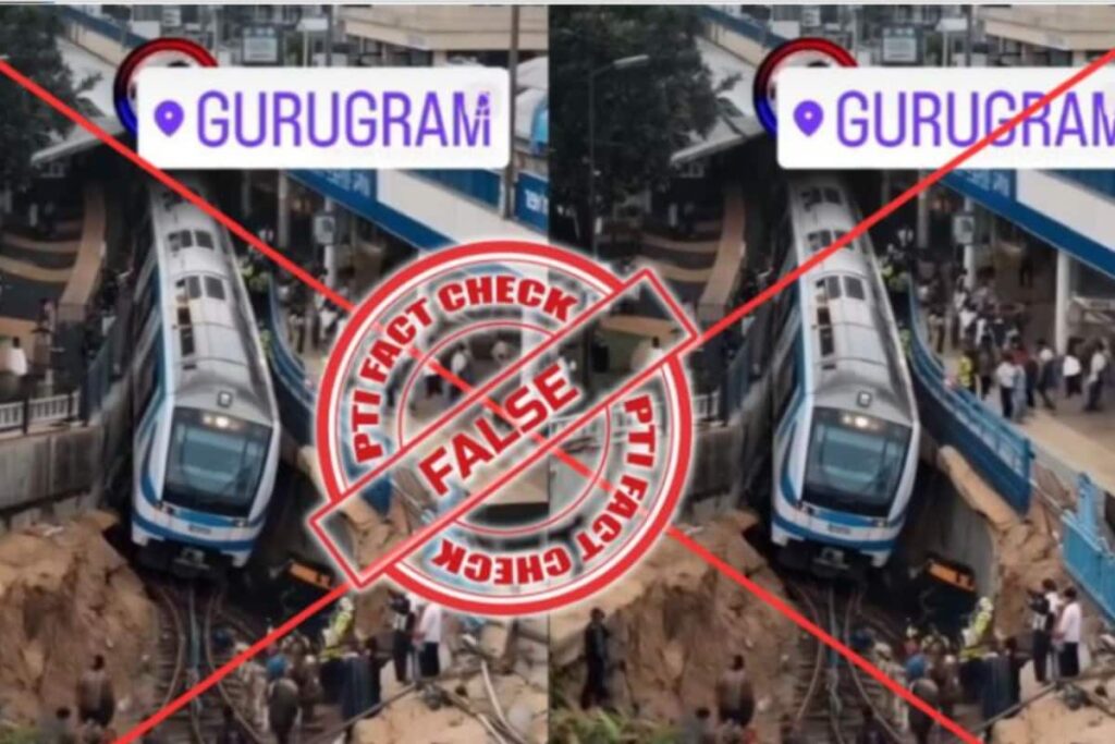 Fact Check: AI-Generated Video Falsely Shared On Social Media As Metro Accident In Gurugram