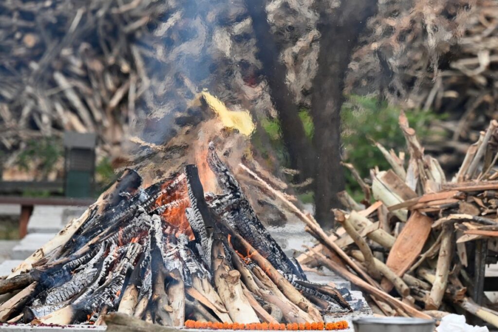 Grandfather Dies After Jumping Into Funeral Pyre Of Grandson Who Had Killed Wife And Self