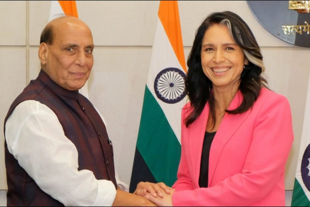 Rajnath Singh Raises Concerns Over Khalistani Activities In US During Meeting With Tulsi Gabbard: Report