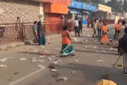 Garbage Piling Up On Ayodhya's Ram Path As Sanitation Workers Protest Over Unpaid Wages