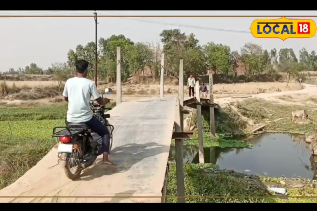 Locals Risk Lives Daily On Broken Bridge To Cross River In Moradabad, Demand Permanent Fix
